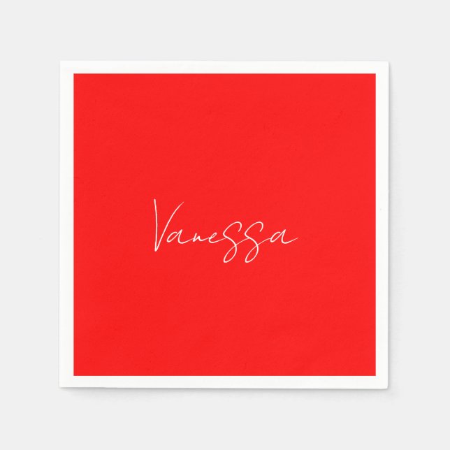 Professional handwriting name custom  napkin (Front)