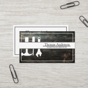 Professional Handyman Home Repair Business Custom  Business Card
