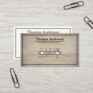 Professional Handyman Home Repair Business Custom  Card