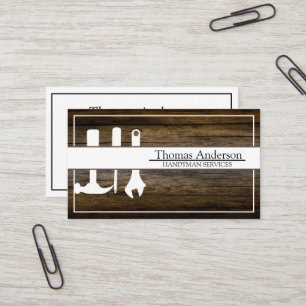 Professional Handyman Home Repair Business Custom  Card