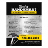 Professional Handyman Plumbing & Repair Service Flyer (Front)
