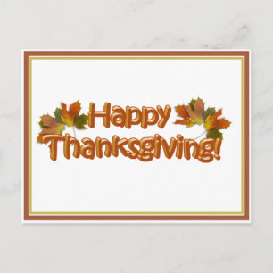 Professional Happy Thanksgiving  Holiday Postcard