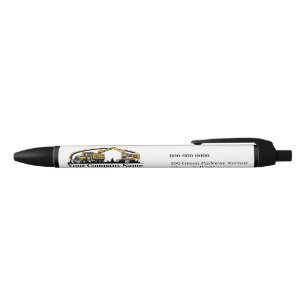 Professional Heavy Equipment Construction Company  Black Ink Pen