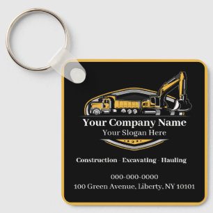 Professional Heavy Equipment Construction Company  Keychain