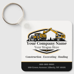 Professional Heavy Equipment Construction Company  Keychain