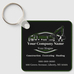 Professional Heavy Equipment Construction Company  Keychain