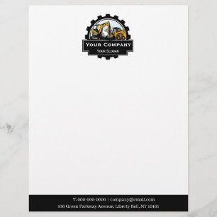Professional Heavy Equipment Repair Company  Letterhead