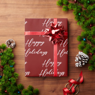 Professional Holiday Company Logo Wrapping Paper
