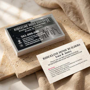 Professional Home Builder & Renovation Contractor Business Card