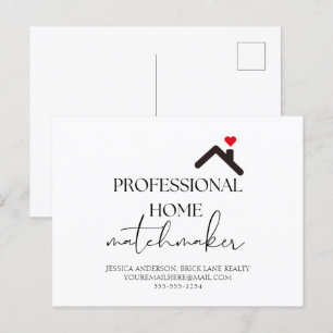 Professional Home Matchmaker Real Estate Postcard