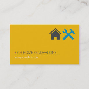 Professional Home Renovation Business Card