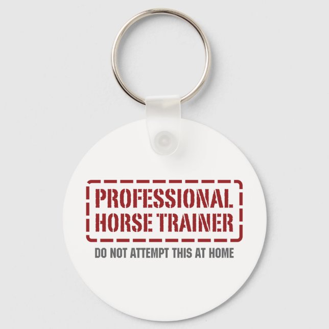 Professional Horse Trainer Keychain (Front)