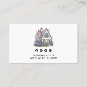 Professional House Caregiver Services QR Code Business Card