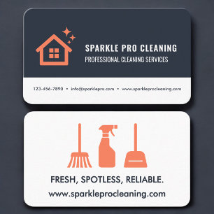 Professional House Cleaning Business Card