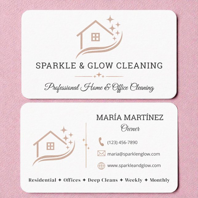 Professional House Cleaning Business Card (Creator Uploaded)