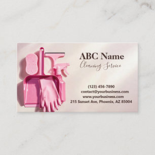 Professional House Cleaning Service Business Card