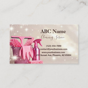 Professional House Cleaning Service Business Card