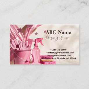 Professional House Cleaning Service Business Card