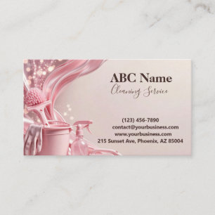 Professional House Cleaning Service Business Card