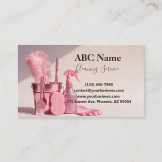 Professional House Cleaning Service Business Card
