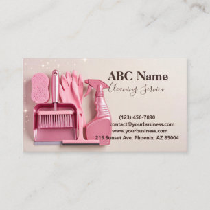 Professional House Cleaning Service Business Card