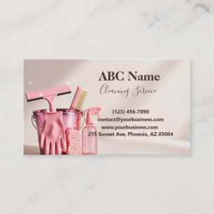 Professional House Cleaning Service Business Card