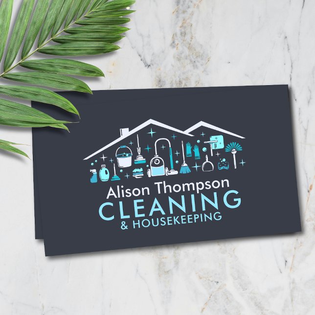 Professional House Cleaning Services Business Card (Creator Uploaded)