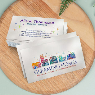 Professional House Cleaning Services Business Card