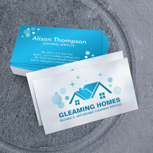 Professional House Cleaning Services Business Card