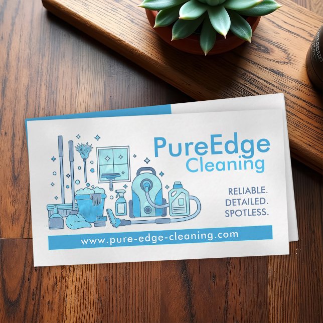 Professional House Cleaning Services Business Card (Creator Uploaded)