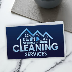 Professional House Cleaning Services Business Card