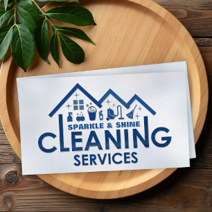Professional House Cleaning Services Business Card