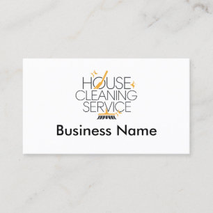 Professional House Cleaning Services Business Card