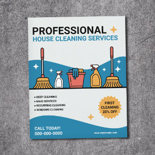 Professional House Cleaning Services Flyer