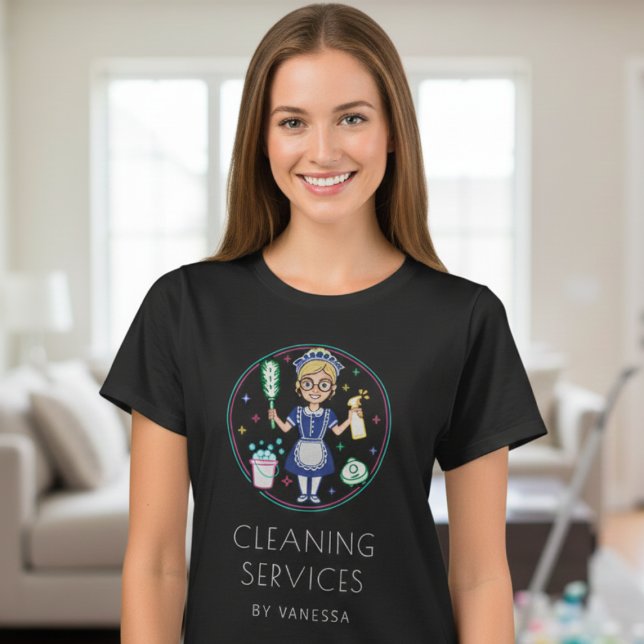 Professional House Cleaning Services Housekeeping T-Shirt (Creator Uploaded)