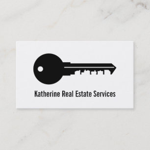 Professional House Key Real Estate Agent Business Card