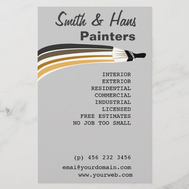 Professional House Painter Remodeling Flyer (Front)