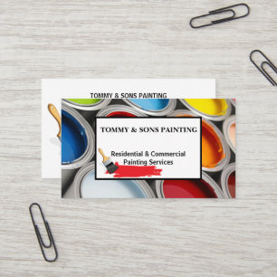 Professional House Painting Business Card