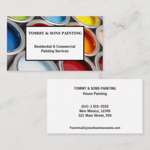 Professional House Painting  Business Card