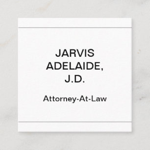 Professional, Humble, and Dapper Business Card