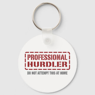 Professional Hurdler Keychain