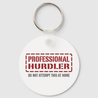 Professional Hurdler Keychain