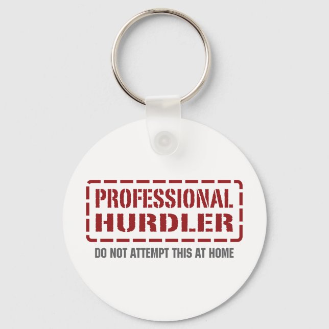 Professional Hurdler Keychain (Front)