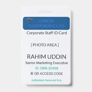 Professional Identification Workplace Badge Corp