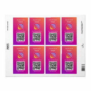 Professional Instagram Logo Follow Me Qr Code