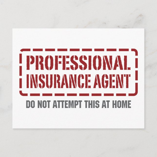 Professional Insurance Agent Postcard (Front)
