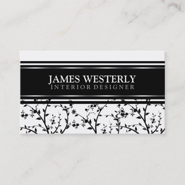 Professional Interior Designer Business Cards (Front)