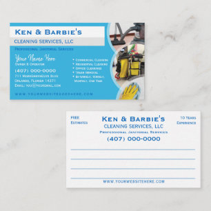 Professional Janitorial Cleaning Housekeeping Serv Business Card