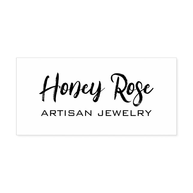 Professional Jewellery Card Branding Self-inking Stamp (Design)