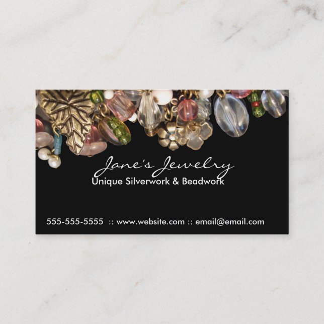 Professional Jewellery double sided Business Cards (Front)